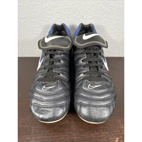 Vintage Nike Air Brasilia Men’s Football Boots Cleats Black/Blue/White Size 9.5 main image 6
